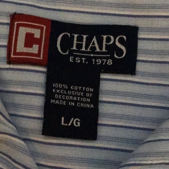 Classic Chaps Long Sleeve Pin Stripe Shirts Staple pieces - Picture 3 of 8